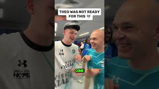 Theo Tried Goalkeeping In Front Of Thousands 😳@thogden #football#shorts