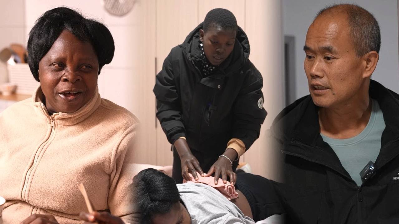 My husband made us a late-night snack, and my mom's back feels better after the massage