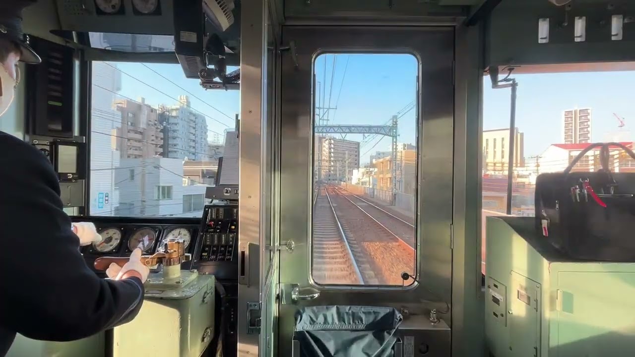 京成3500形　町屋〜日暮里駅間　前面展望