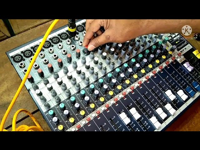 Soundcraft EFX12 lexicon program reverb effects setting - YouTube