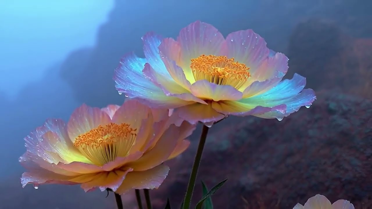 Dreamy Surreal Flower Garden 🌿 Nature Sounds ASMR | Visual Art | Part 1