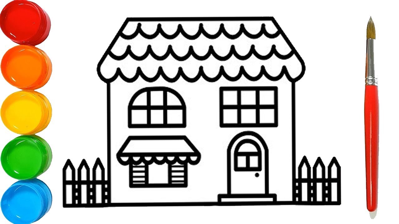 How to Draw a House for Kids House Drawing for Kids