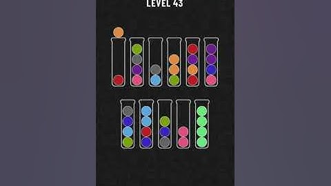 Ball Sort Puzzle Walkthrough Gameplay - Level 43