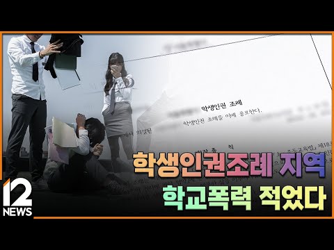 <strong>학생인권조례</strong> 지역, 학교폭력 적었다 / EBS뉴스 2024. 09. 20