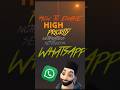 How to enable🤔High Priority notifications😳🔥settings in WhatsApp# whatsapp# whatsapp new updates