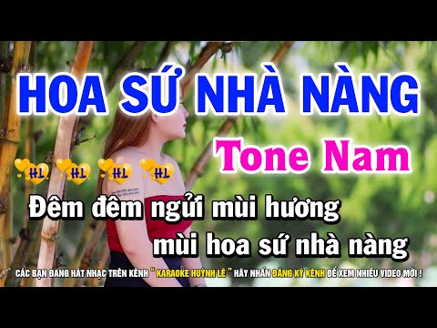 Karaoke Hoa Sứ Nhà Nàng - Karaoke Hoa Sứ Nhà Nàng - Tone Nam Dm | Nhạc Sống Beat Hay Dễ Hát