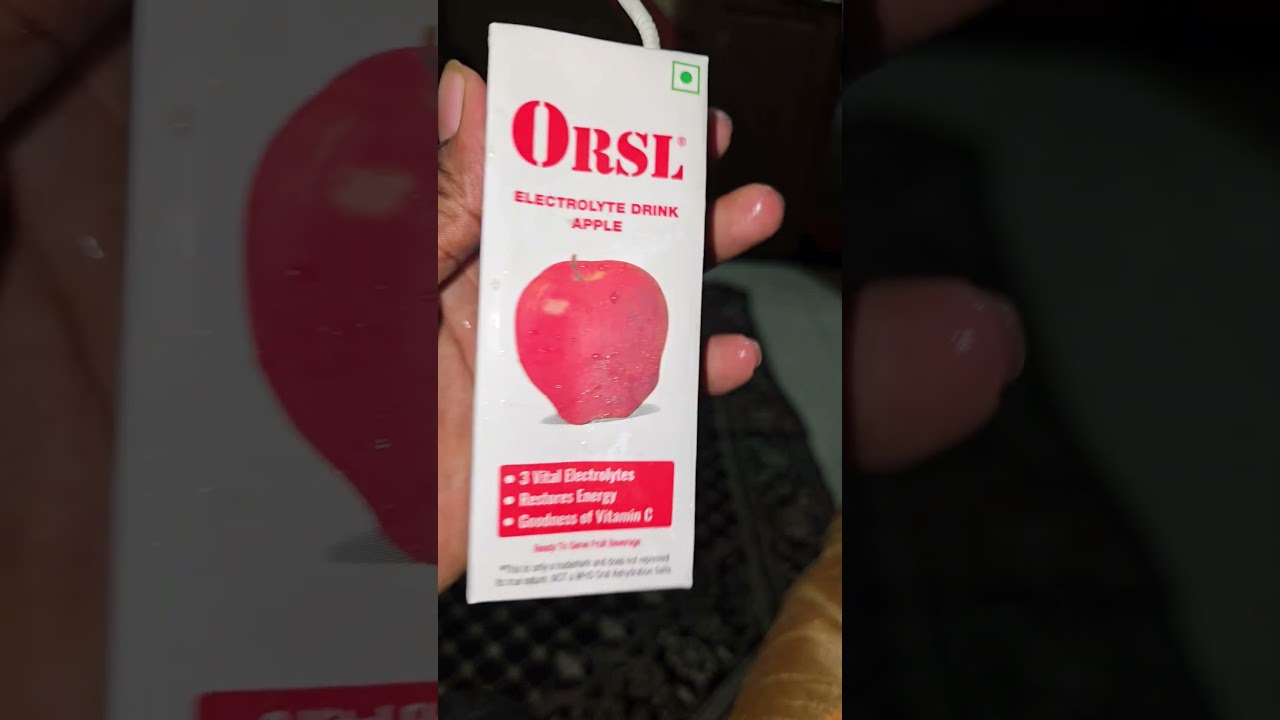 Orsl electrolyte drink Apple  benefit  