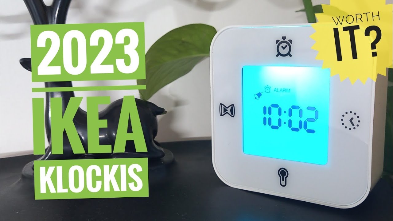 KLOCKIS Clock/thermometer/alarm/timer, white - IKEA