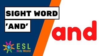 Sight Word And For Kids Teach And Tricky Words To Children