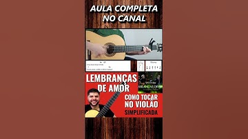 Thumbnail of Lembranças De Amor - Victor & Leo - Como Tocar no Violão - cover/cifra simplificada
