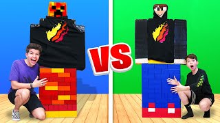 Mega Lego Minecraft Build Battle vs My 13 Year Old Little Brother Mega Lego Minecraft Build Battle vs My 13 Year Old Little Brother