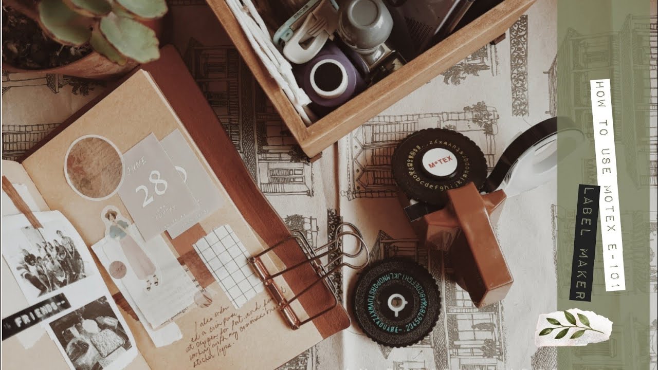 how to use motex e101 label maker AN Designs and Treats YouTube