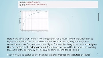 ADSP - 09 Allpass Filters - 11 Frequency Warping and Bark Scale
