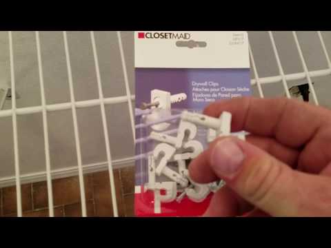 How to install wire shelves into a new closet
