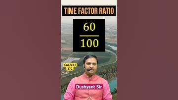 Concept-272 | Time Factor | Irrigation Engineering By Dushyant Sir #sasuti