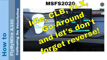 Flight Simulator 2020 - How to - FlyByWire A320 - Calibrating the VelocityOne Flight