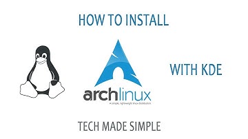 How to install Arch Linux (UEFI) with KDE
