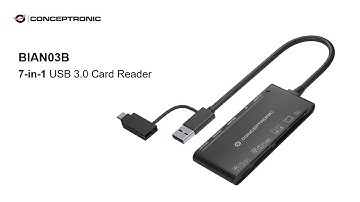 Conceptronic BIAN03B 7-in-1 USB 3.0 Card Reader