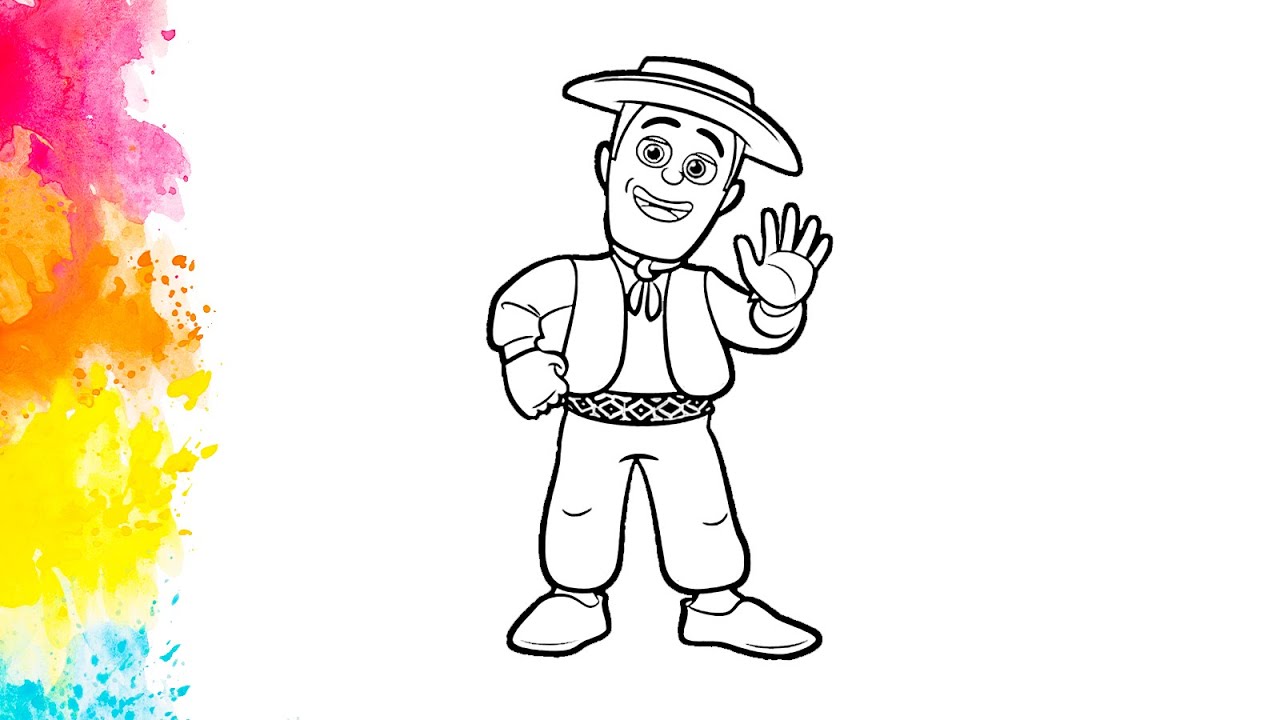 DESENHANDO E PINTANDO | ZENON - A FAZENDA DO ZENON - YouTube