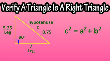 How To Verify A Triangle Is A Right Triangle Using The Pythagorean Theorem Explained