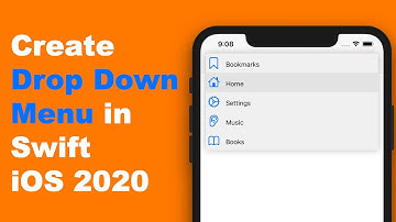 Create Drop Down Menu in Swift App (Xcode 12) - 2023