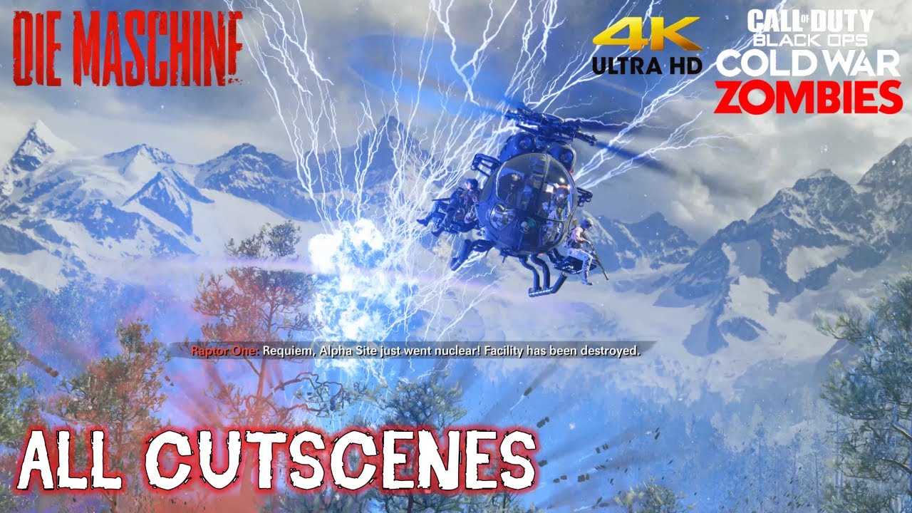 Black Ops Cold War Zombies Die Maschine: All Cutscenes (4K) - YouTube