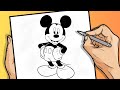 COMO DESENHAR O MICKEY MOUSE | DISNEY | DESENHO PASSO A PASSO
