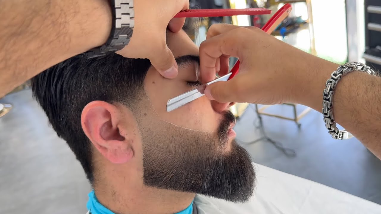 ‼️تعليم تدريج اللحية 3D ✅باسهل واسرع 💨طريقة مع اساسيات التحديد لتصميم اشكال اللحية👌💯