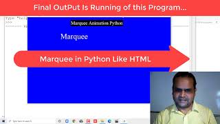 Python tkinter Marquee in Python Like HTML || Up-Down-Right-Left and Random Movement By Shyam Bhatia