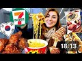 I Only Ate at Convenience Stores for 24 Hours in Korea! #foodie #lifeisbutadream #bagelrecipe