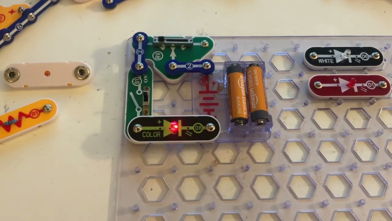 Snap Circuits Light: Low Power Brightness Control with Resistors and LEDs