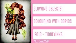 Copic Tutorial - Glowing Objects and Ink Borders