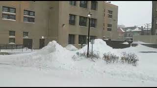 The Beacon Jersey City during Snowstorm