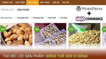 Sửa bộ lọc mặc định Woocommerce giống của Thế Giới Di Động
