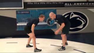 Cael Sanderson and Ricky Lundell demonstrate the Ankle Pick