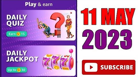 Amazon Funzone Runs Quiz Answers Today | Amazon Quiz Today | 11 May 2023