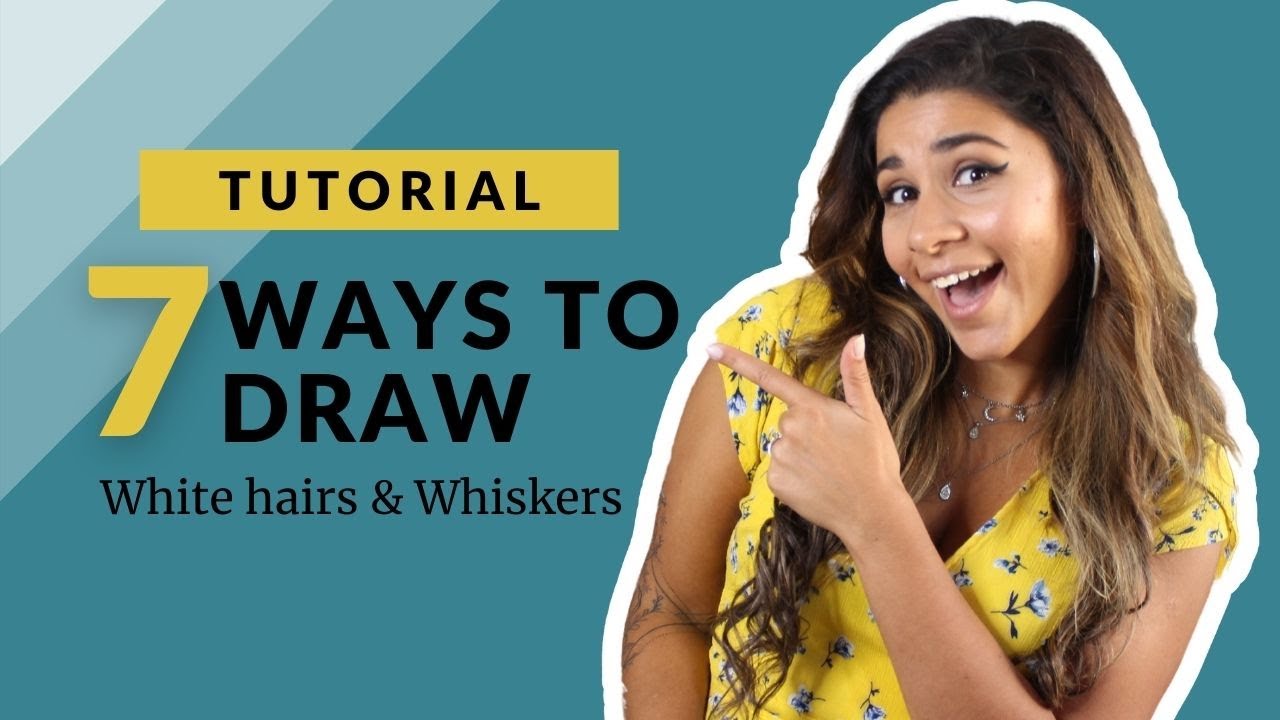 How To Draw White Hairs And Whiskers For Colour Pencil Artists