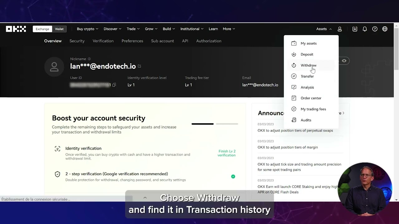 OKX - How to find transaction ID on OKX
