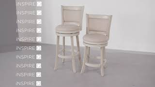 Upholstered Panel Back Swivel Stool, by iNSPIRE Q screenshot 5