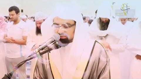 شيخ ناصرالقطامي يبدا التهجد اول الليلة باكية وخاشعة من سورة الحج رمضان 1438