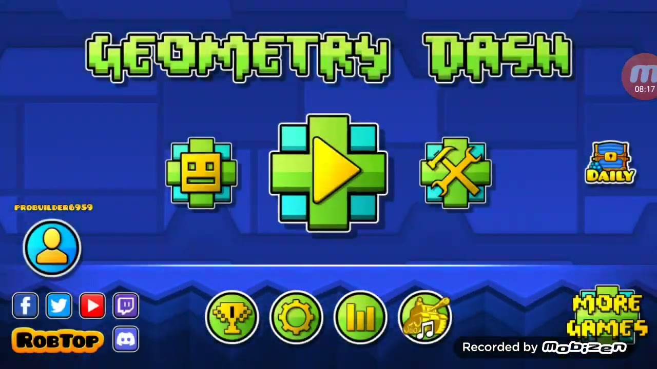 Playing gd trying to beat easy demons