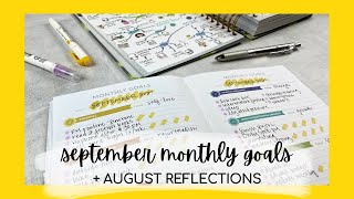 SEPTEMBER 2021 GOALS + august reflections | MAKSELIFE MONTHLY GOAL SETTING | #mäksēlifeplanner