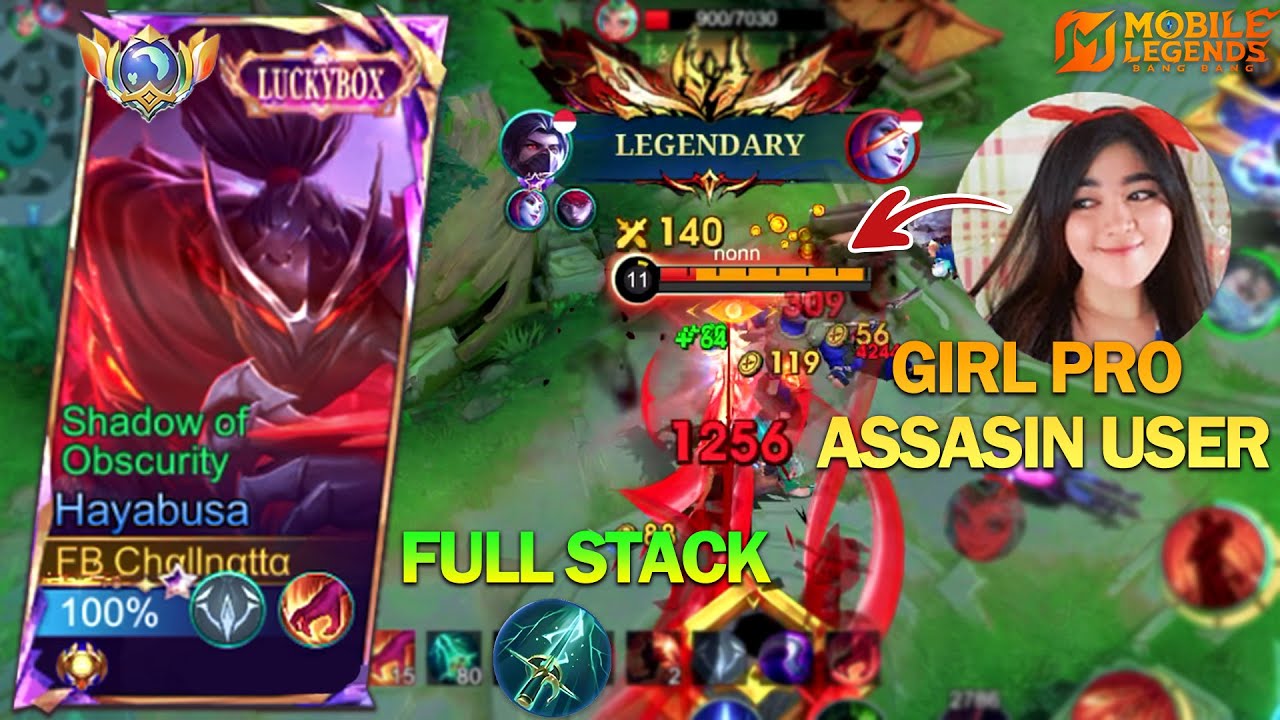 Cewek ini Beri Tutorial cara main Hayabusa mobile legend yang baik dan ...