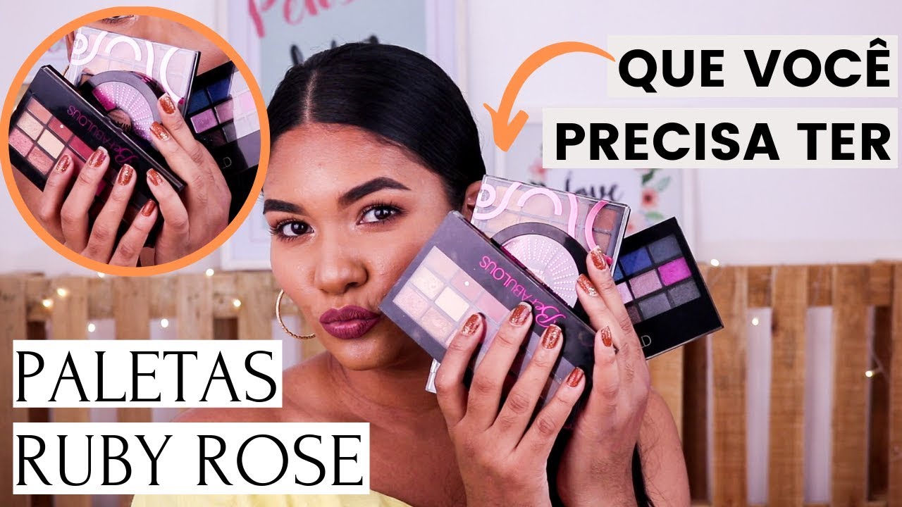 Melhores PALETAS DE SOMBRAS da RUBY ROSE