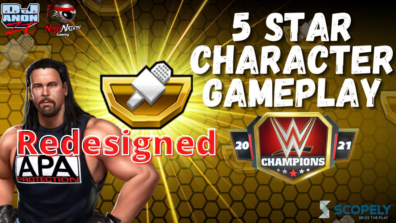 5 Star Character GameplayJustin Bradshaw APA ReworkedWWE Champions