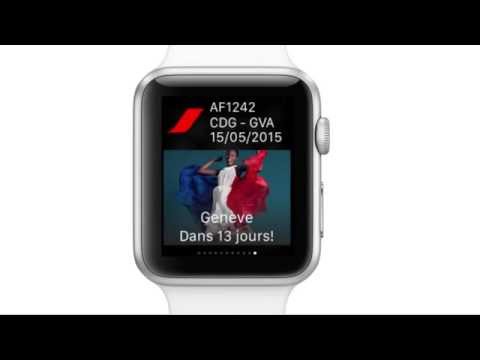 Air France sur l'Apple Watch