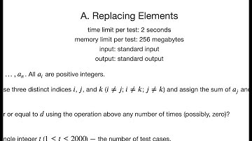 Replacing Elements Solution (Educational Codeforces Round 102)