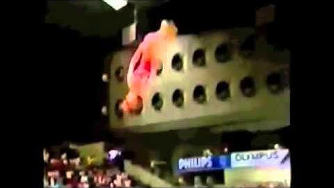 Balance Beam Full Twisting Double Back Salto Tucked Dismount Gymnastics Video