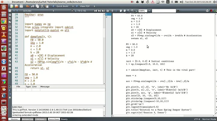 LaTeX Programming : 031 : Writing Source Codes Part 1 of 4 : Verbatim and Listing