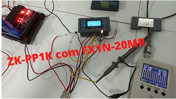 Ligando o gerador pwm ZK-PP1K com o CLP FX1N-20MR